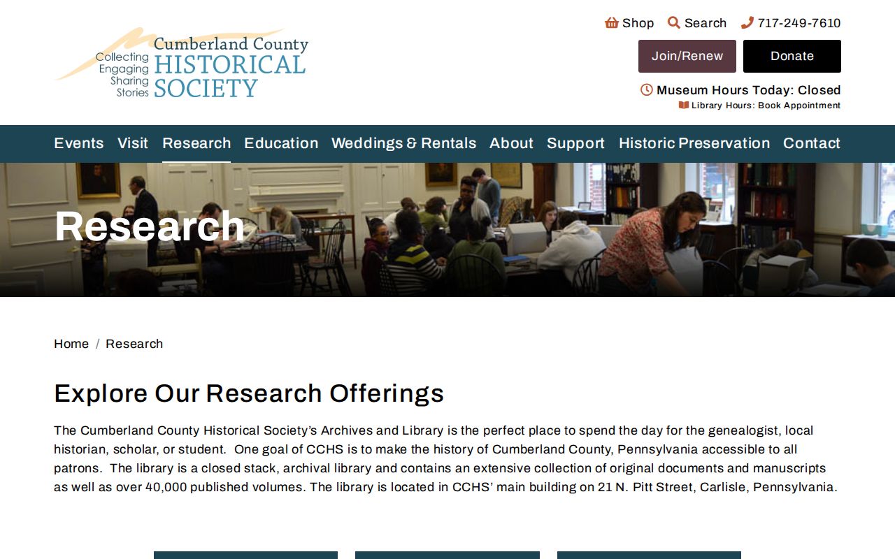East Pennsboro Township city directory research at the Cumberland County Historical Society
