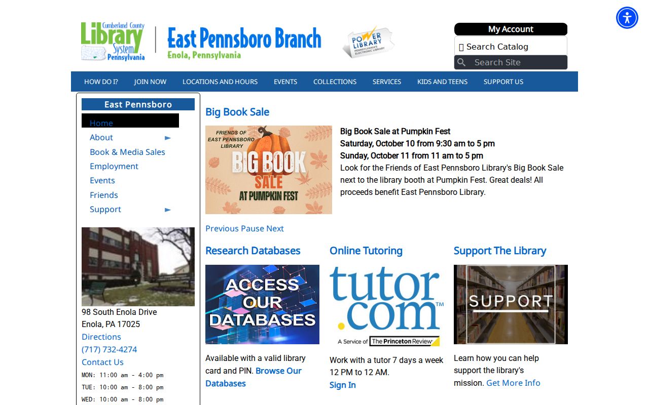 East Pennsboro Township previous residents East Pennsboro Branch Library research access